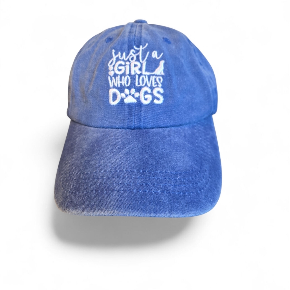 "Just a Girl Who Loves Dogs" Baseball Cap - Picture 3 of 6
